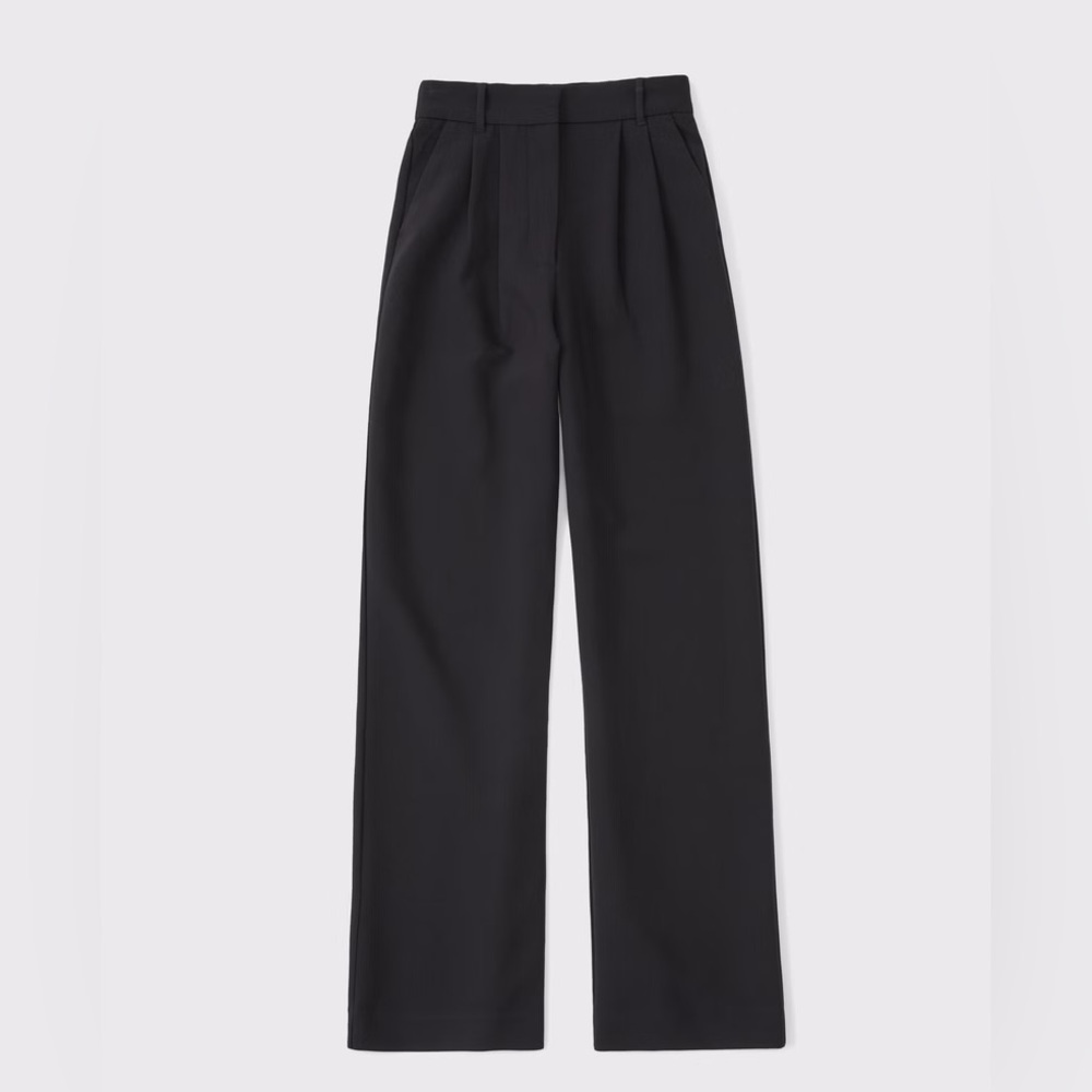 Abercrombie & Fitch Black Wide Leg Pants